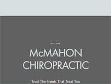 Tablet Screenshot of mcmahonchiropractic.com